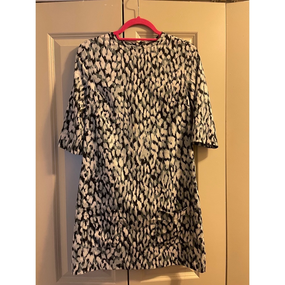 Banana Republic Watercolor Animal Shift Dress 0